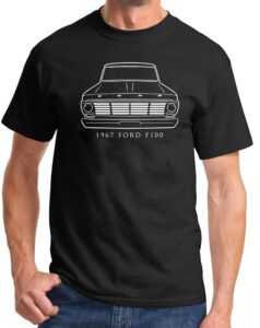 1967 ford f100 pickup truck front end design classic print tshirt large black