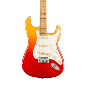 Fender Player Plus Stratocaster Electric Guitar, with 2-Year Warranty, Tequila Sunrise, Maple Fingerboard