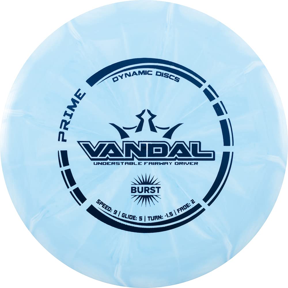 Dynamic Discs Prime Burst Vandal Fairway Driver Golf Disc [Colors May Vary] - 170-172g