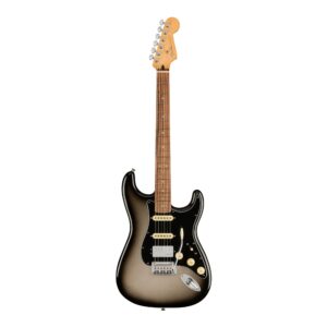 fender player plus stratocaster electric guitar, with 2-year warranty, silverburst, pau ferro fingerboard