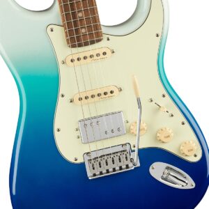 Fender Player Plus Stratocaster Electric Guitar, Belair Blue, Pau Ferro Fingerboard