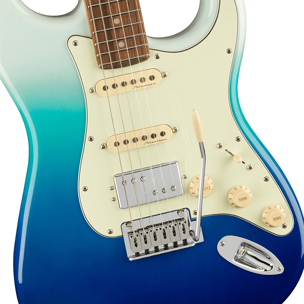 Fender Player Plus Stratocaster Electric Guitar, Belair Blue, Pau Ferro Fingerboard