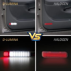 D-Lumina LED Interior Door Light Door Panel Courtesy Door Light Warning Lamp Assembly for Chevy GMC C/K Silverado/Sierra 1500 2500 3500 HD Suburban Tahoe Avalanche Yukon Cadillac Escalade Hum-mer H2