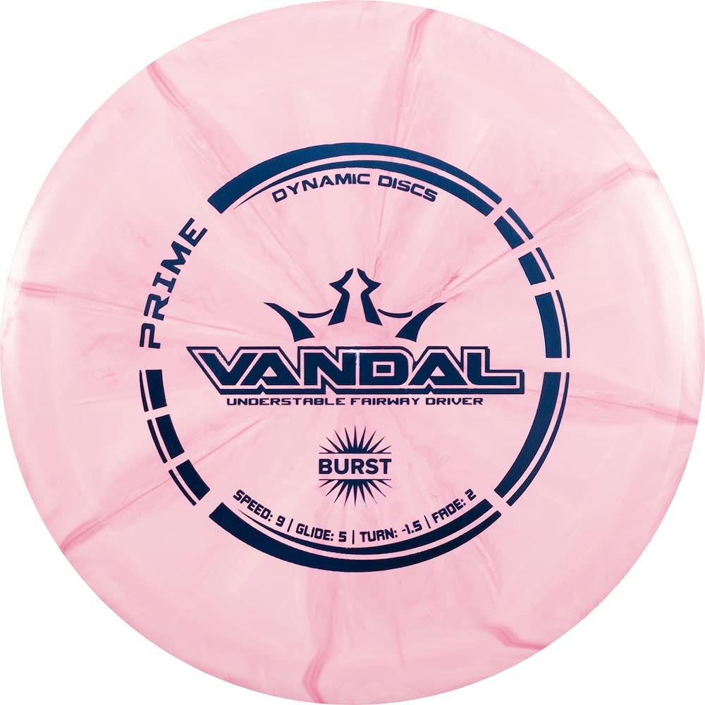 Dynamic Discs Prime Burst Vandal Fairway Driver Golf Disc [Colors May Vary] - 170-172g