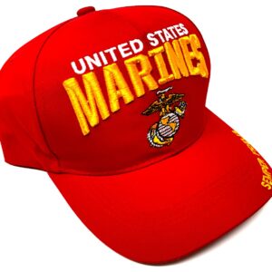 Capsmith Marine Corps Bold Tactics Unisex Cap Red, One size