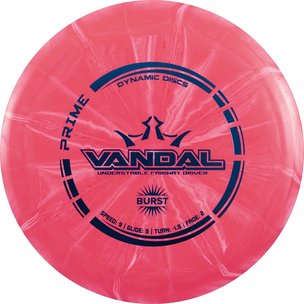 Dynamic Discs Prime Burst Vandal Fairway Driver Golf Disc [Colors May Vary] - 170-172g