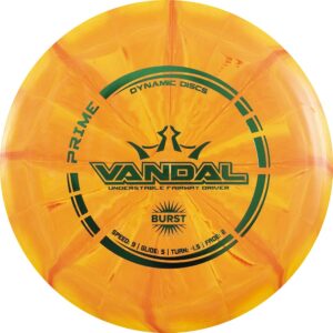 Dynamic Discs Prime Burst Vandal Fairway Driver Golf Disc [Colors May Vary] - 170-172g