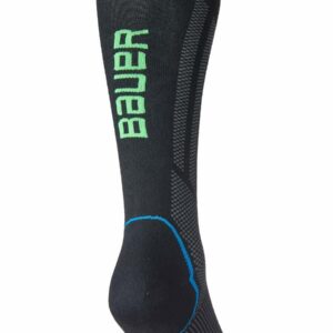 Bauer Hockey Performance Skate Sock ('21), Tall (Small), Black , 1059308