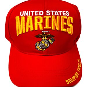 Capsmith Marine Corps Bold Tactics Unisex Cap Red, One size