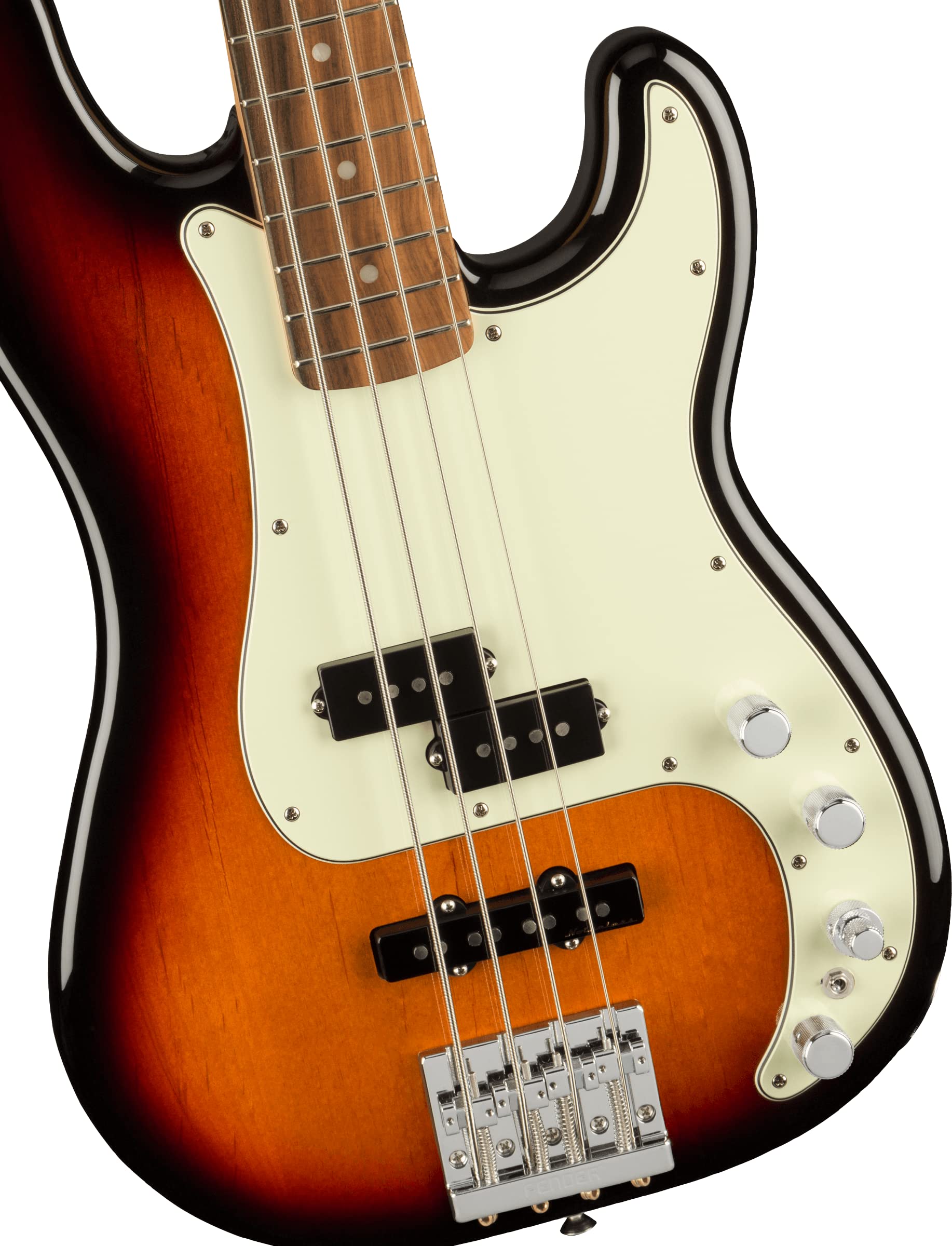 Fender Player Plus Precision Bass, 3-Color Sunburst, Pau Ferro Fingerboard