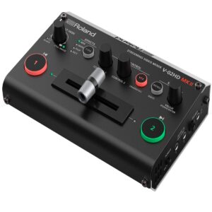 Roland V-02HD MK II – Streaming Video Mixer – The World’s Easiest Two-Camera Livestreaming Solution. Ideal for Online Teachers, Gamers, Worship and All Other Content Makers