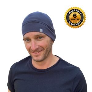 Golden Kocoon® -E.M.F Bamboo Lyocell Skull Cap -Thin Faraday Fabric -Adult Size - 5.g, Cell Towers, Bluetooth, Smart Meters & WiFi -Wear under your favourite hat or cap, or use on it's own-Cocoon