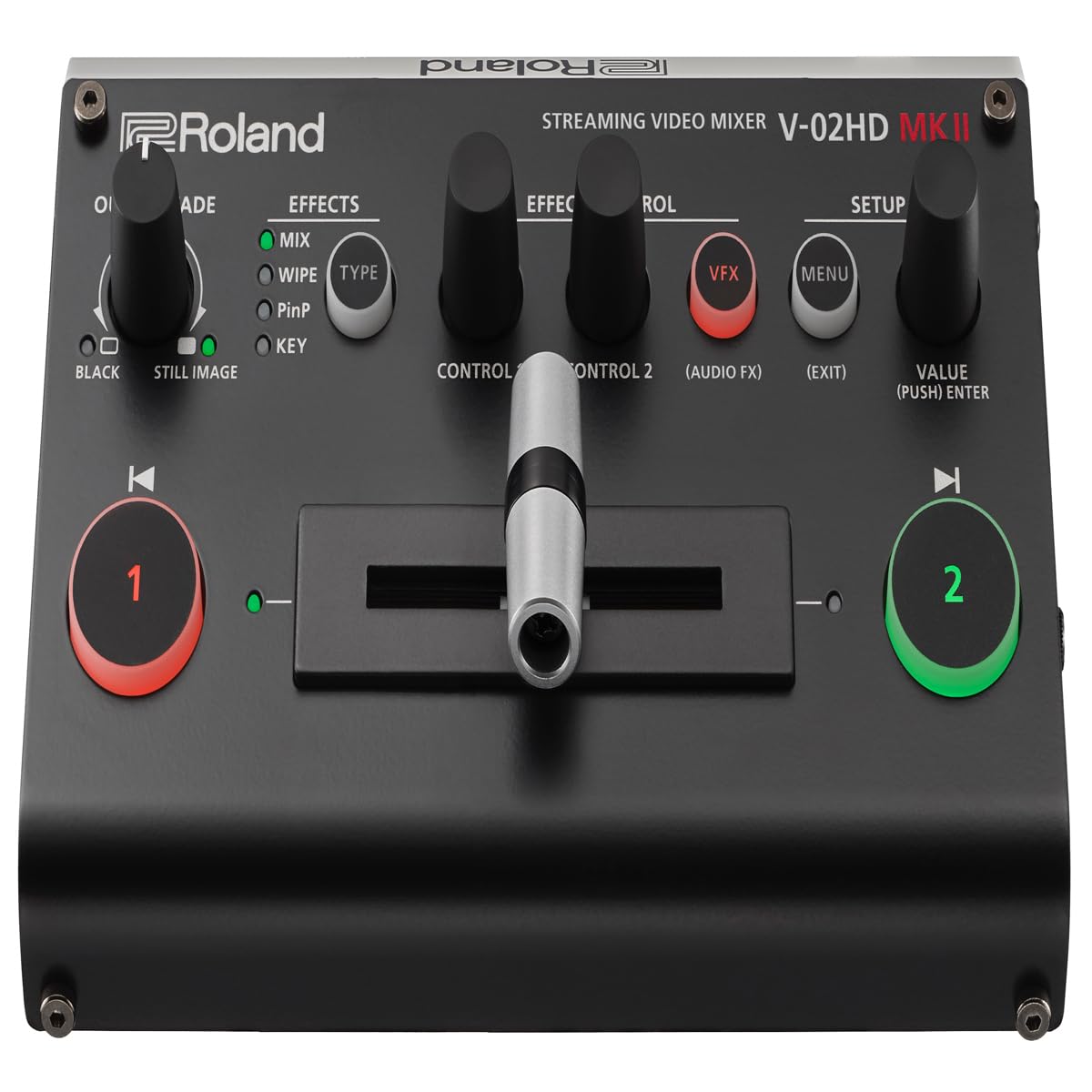 Roland V-02HD MK II – Streaming Video Mixer – The World’s Easiest Two-Camera Livestreaming Solution. Ideal for Online Teachers, Gamers, Worship and All Other Content Makers