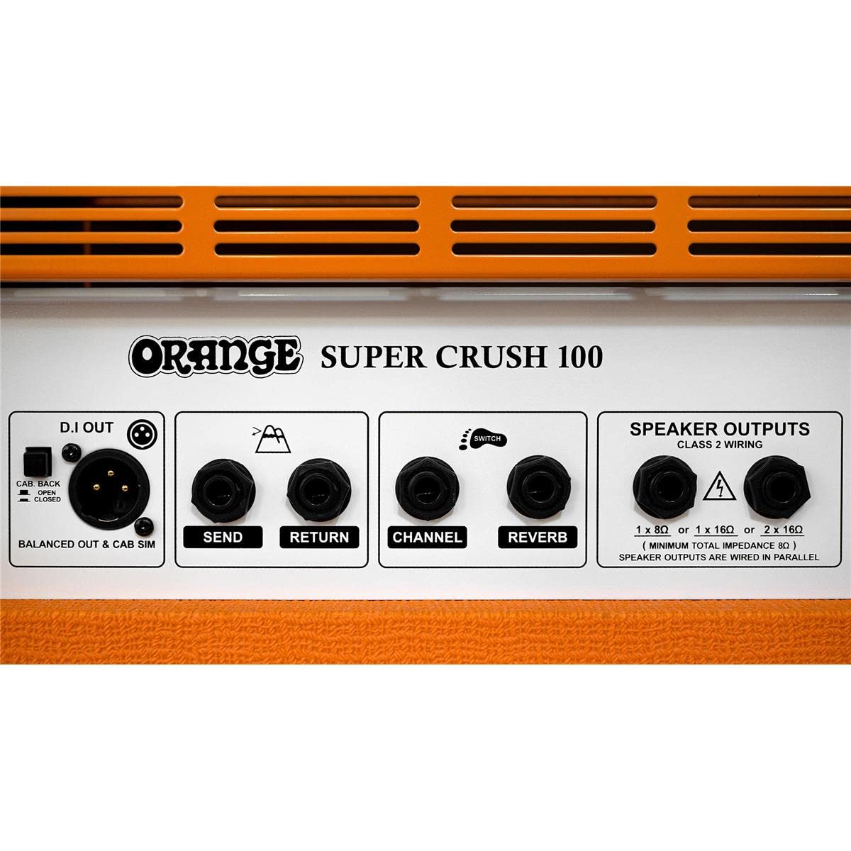 Orange Super Crush 100 Watt Amplifier Head, Orange