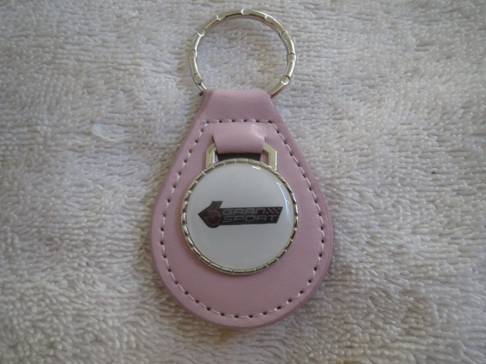 1982-1987 REGAL GRAN NATIONAL GRAN SPORT LOGO LEATHER KEYCHAIN - PINK