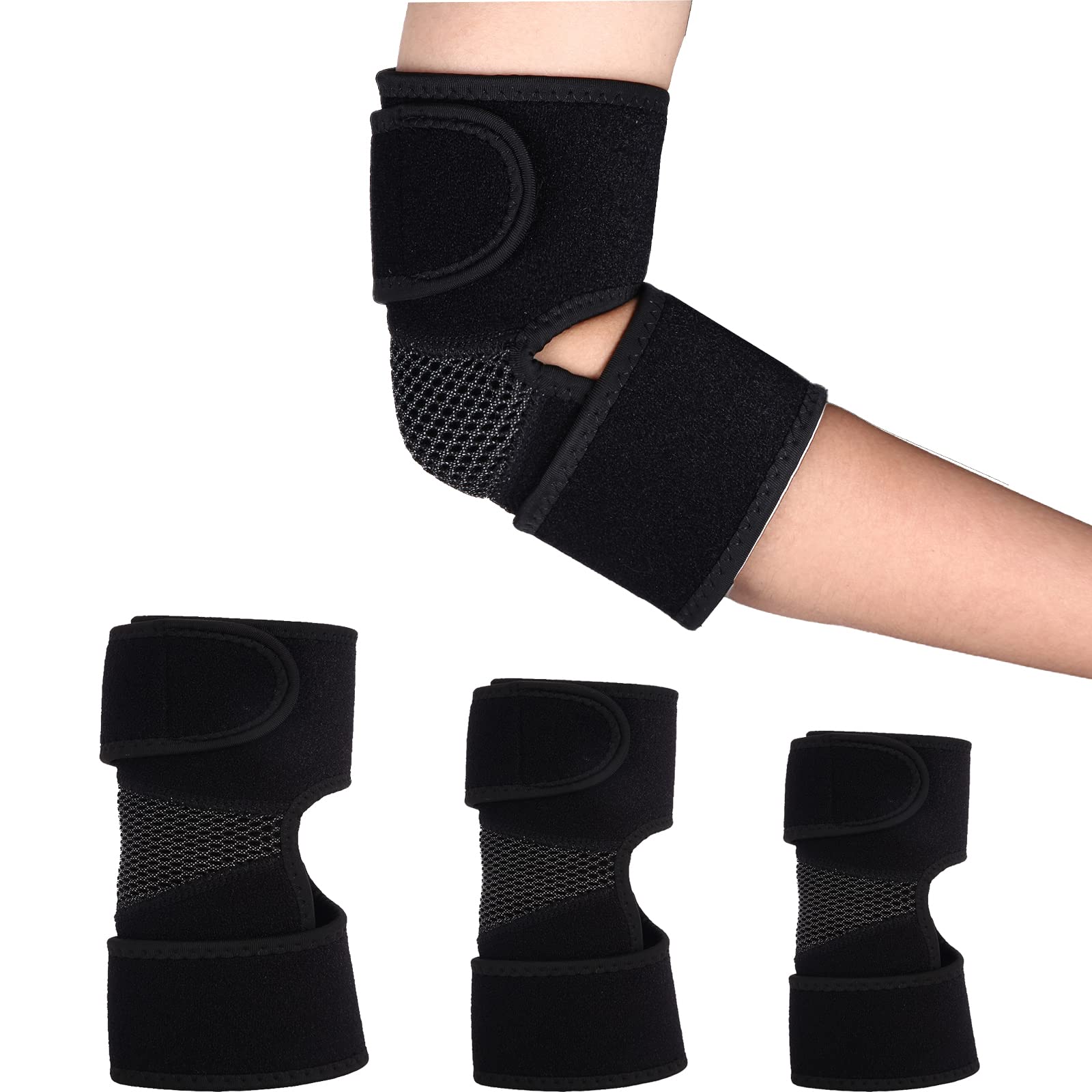 Diyukk Adjustable Elbow Brace - for Tendonitis and Tennis Elbow-Elbow Sleeve Weightlifting-Elbow Support Brace for Left & Right Arm - Arm Brace for Bursitis