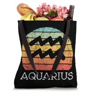 Aquarius Zodiac sign - astrology birthday Vintage Aquarius Tote Bag