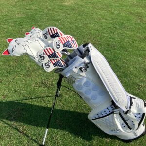 Golf Iron Head Covers Set 10pcs/Set Iron Headcover Golf Iron Club Cover USA American Flag for PXG0311 (54°(1pc))