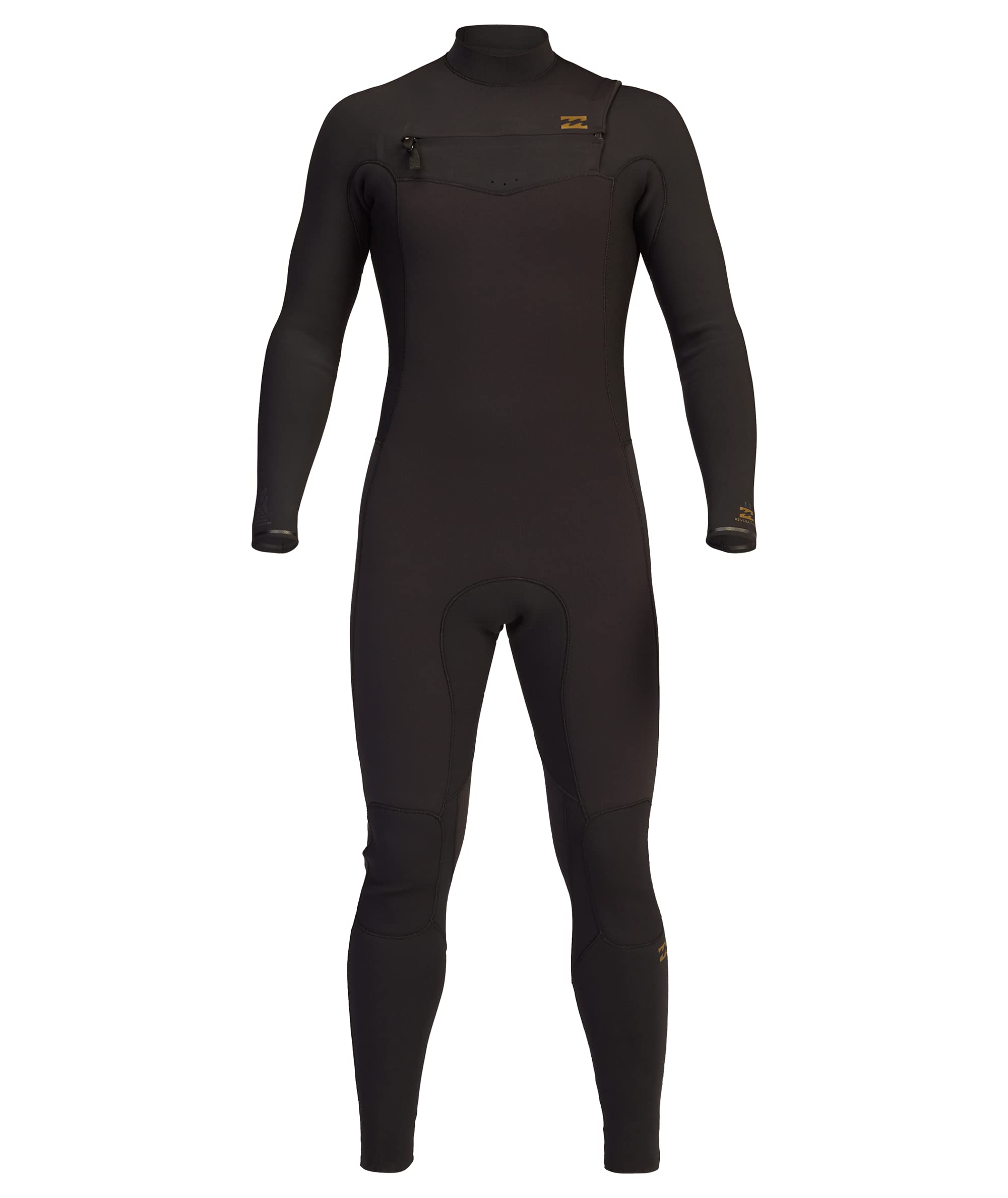 Billabong Men's 3/2 Revolution Chest Zip Wetsuit - Black Clay | S