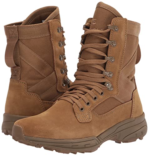 GARMONT TACTICAL T8 NFS 670 Military Combat Boots for Men and Women, Army, Air Force, AR670-1 Compliant Footwear, Lightweight, Suede Leather, Coyote, Size 10.5 Wide