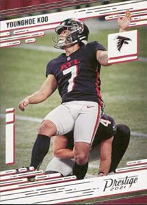 football nfl 2021 panini prestige #37 younghoe koo nm near mint falcons