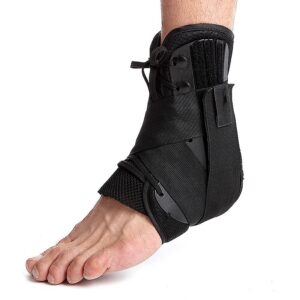 ankle support brace adjustable ankle wrap strap breathable arch supports compression foot sleeves for men women pain relief sports injury plantar fasciitis tendonitis black (color : s)