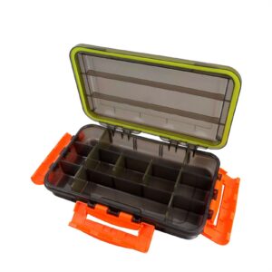 ZSFBIAO Waterproof Sealed Bait Box Bait Fishing Tackle Portable Storage Fishing Box Bait Box Double-Sided Plastic Bait Box Fishing Box Organizer (Color : B)