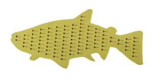 coldwater fly fishing - silicon "trout-shaped" drift boat fly drying patch