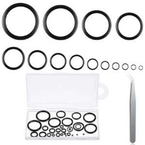 Fishing Rod Guides Repair Kit 15 Sizes Stainless Steel Ceramic Fishing Rod Guides Fishing Rod Eyelet Repair Kit with Stainless Steel Tweezer for Fishing(30 Pieces)