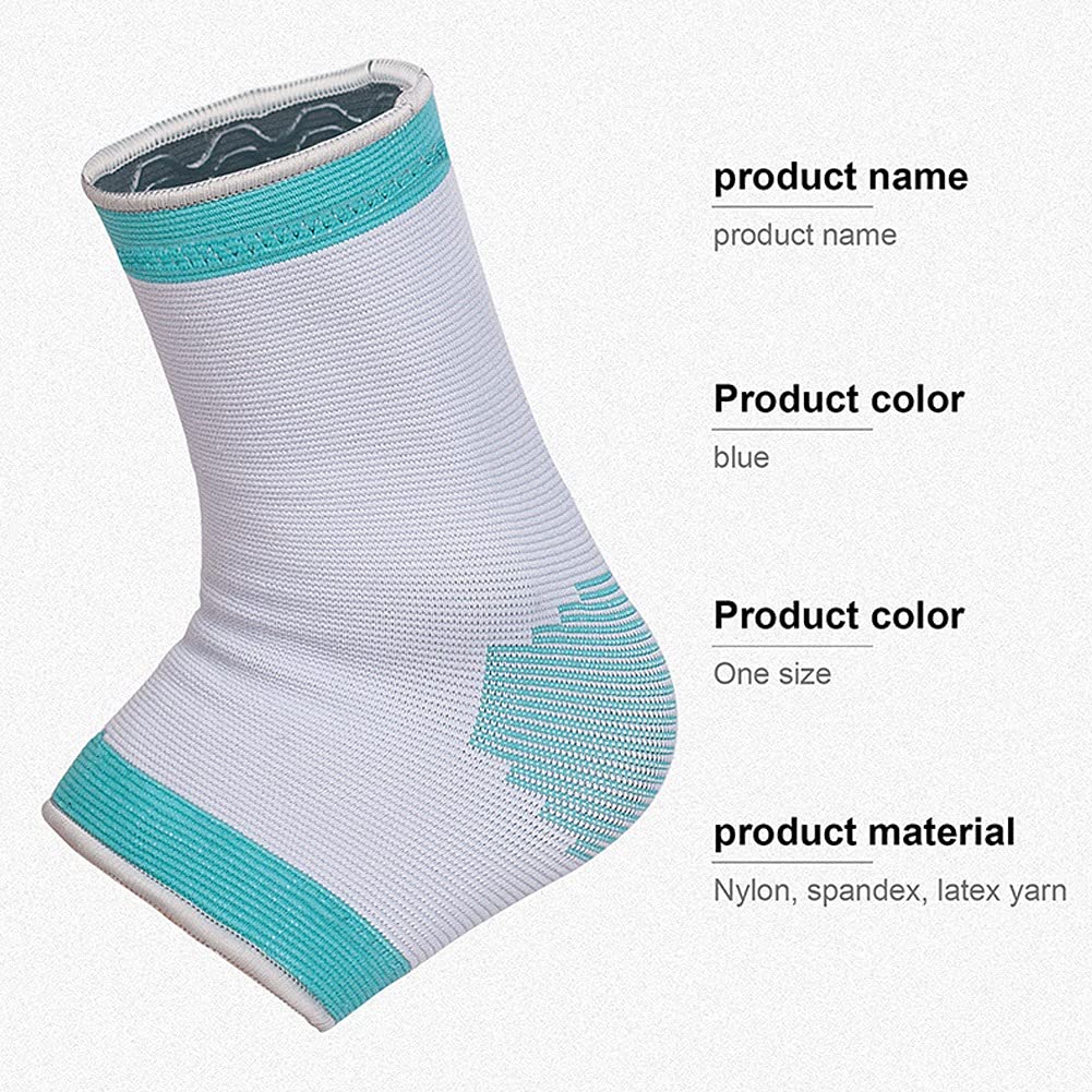 Ankle Support Brace for Women Adjustable Ankle Wrap Strap Breathable Anti Slip Foot Stabilizer Compression Sleeve Socks for Running Sports Protect Injury Recovery Sprains Injury (Color : 2 Pair)