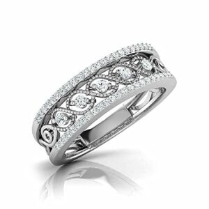 3.5ct Round Cut Diamond Milgrain Vintage Wedding Ring Band 14k White Gold Plated (8)