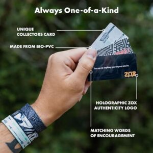 ZOX Bracelets — Believe in Yourself | Stretchy Elastic Band with Motivational Affirmations and Beautiful Artwork, Great Gift for Men, Women, and Kids (Medium)