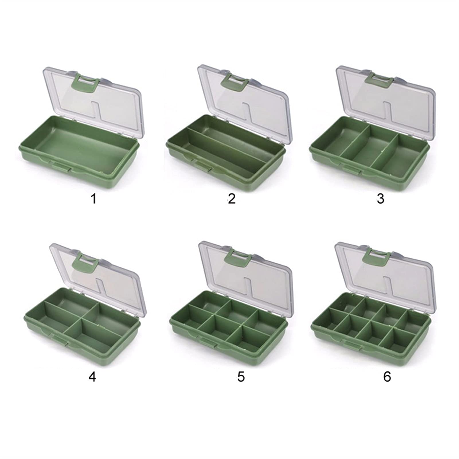 ZSFBIAO Compartments Fishing Lure Box carp Fishing Tackle Fishing Bait Spoon Hook Bait Box Gadget Box，Fishing Accessories Fishing Box Organizer (Color : 6)