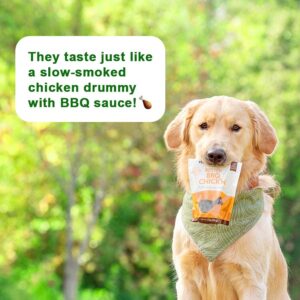 Bright Planet Pet | Better BBQ Chick'n Plant-Based Vegan Dog Treats - 6oz | Sustainable Natural Clean Label Hypoallergenic Allergy-Friendly | Low-Calorie Soft Veggie Dog Treats | Made in USA