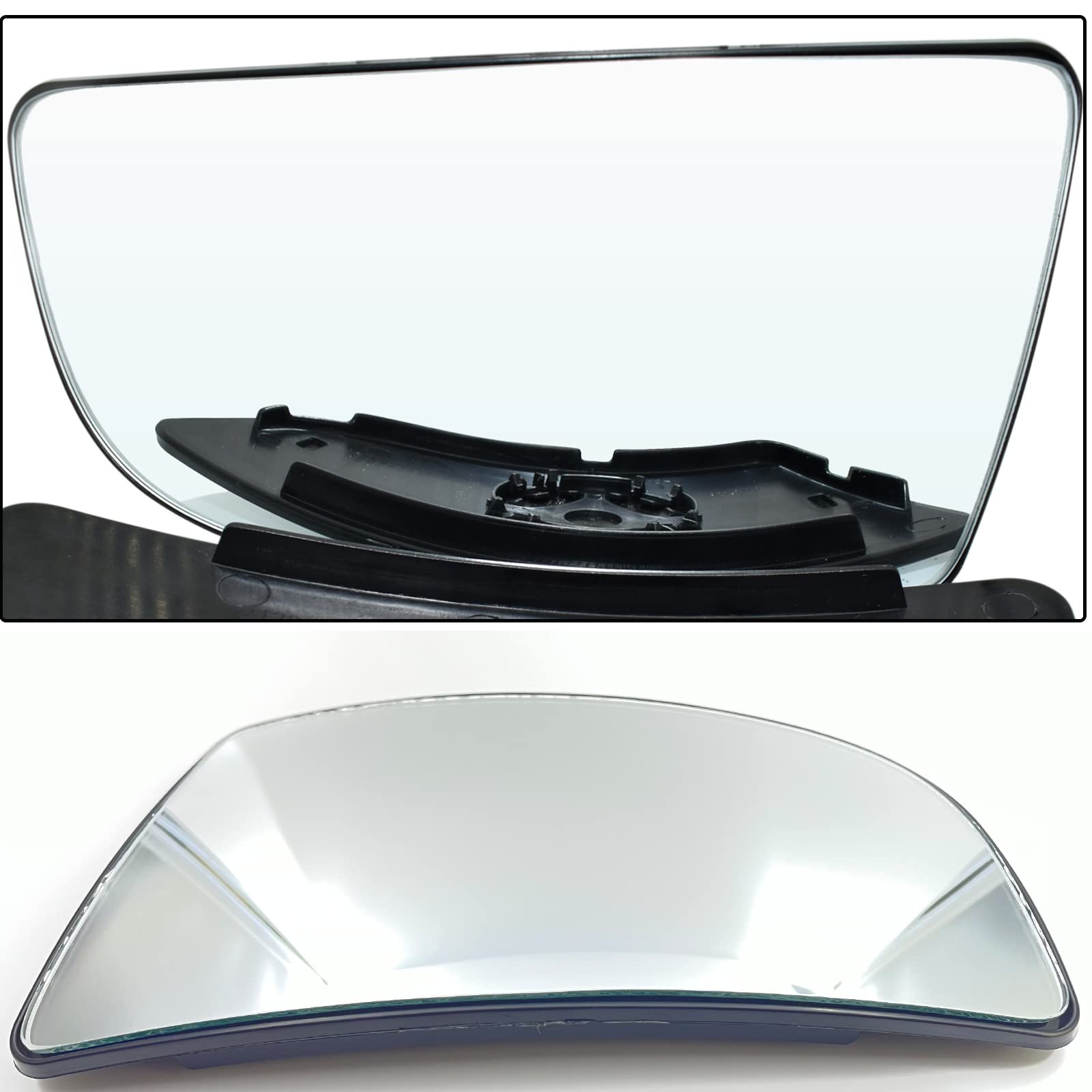 Transit Driver Side Lower Mirror Glass Compatible with 2015 2016 2017 Ford Transit T150 T250 T350 Left Pass Convex Lower Tow Mirror Glass with Rear Holder BK3Z-17K707-B