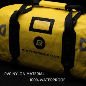 ROCKBROS Waterproof Duffel Bag 60L Motorcycle Travel Dry Duffel Bag for Motorcycling Boating Kayaking Camping Fishing Outdoor Adventure for Men Women