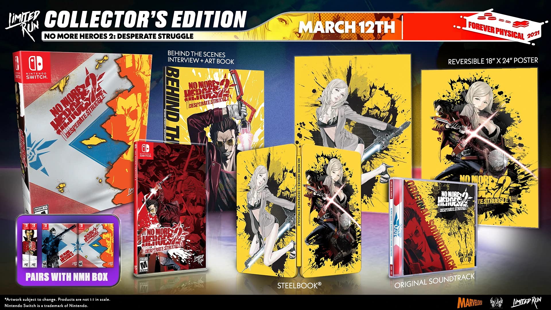 No More Heroes 2: Desperate Struggle - Collector's Edition - Limited Run #100 - Nintendo Switch