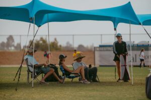 neso party tent, 8 ft height, 11x22 ft, 23 pounds, canopy event tent for on and off the beach (teal)