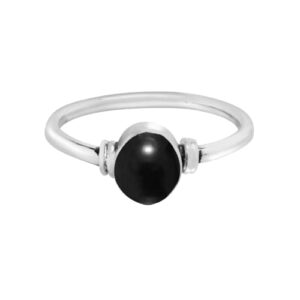 Oval white Pearl 925 Sterling Silver Genuine Pearl Ring Handmade Gift Ring (9)