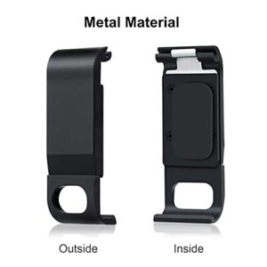 GEPULY Skeleton Housing Case Side Open Housing Protective Case with Aluminum USB Pass Through Side Door Cover for GoPro Hero 9 10 11 12 13 Black - Charging Camera Without Removing Housing Case