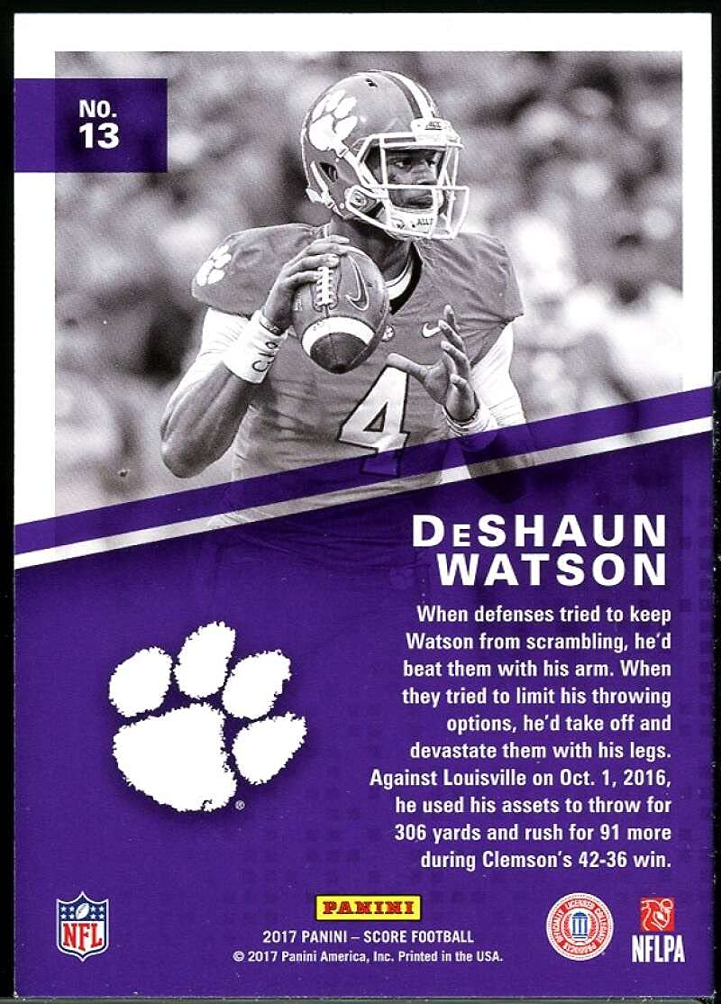 Deshaun Watson Rookie Card 2017 Score Hype Red #13