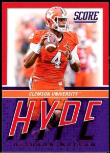 deshaun watson rookie card 2017 score hype red #13