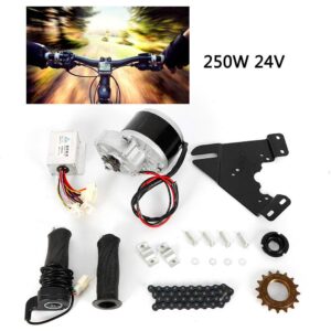 DNYSYSJ Electric Bicycle Motor Kit E-Bike Conversion Kit Hub Motor Kit for 16"-28" E-Bicycle, Electric Motorized Bike Kit Bike Motor Modified Kit with 24V 250W DC Motor