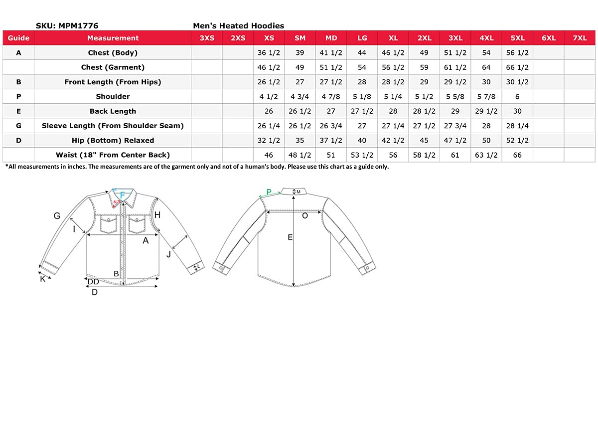 Nexgen Heat NXM1776SET Men's Camouflaged Heated Zipper Hoodies - Warming Camo Hoodie for Hunting w/Battery - XX-Large