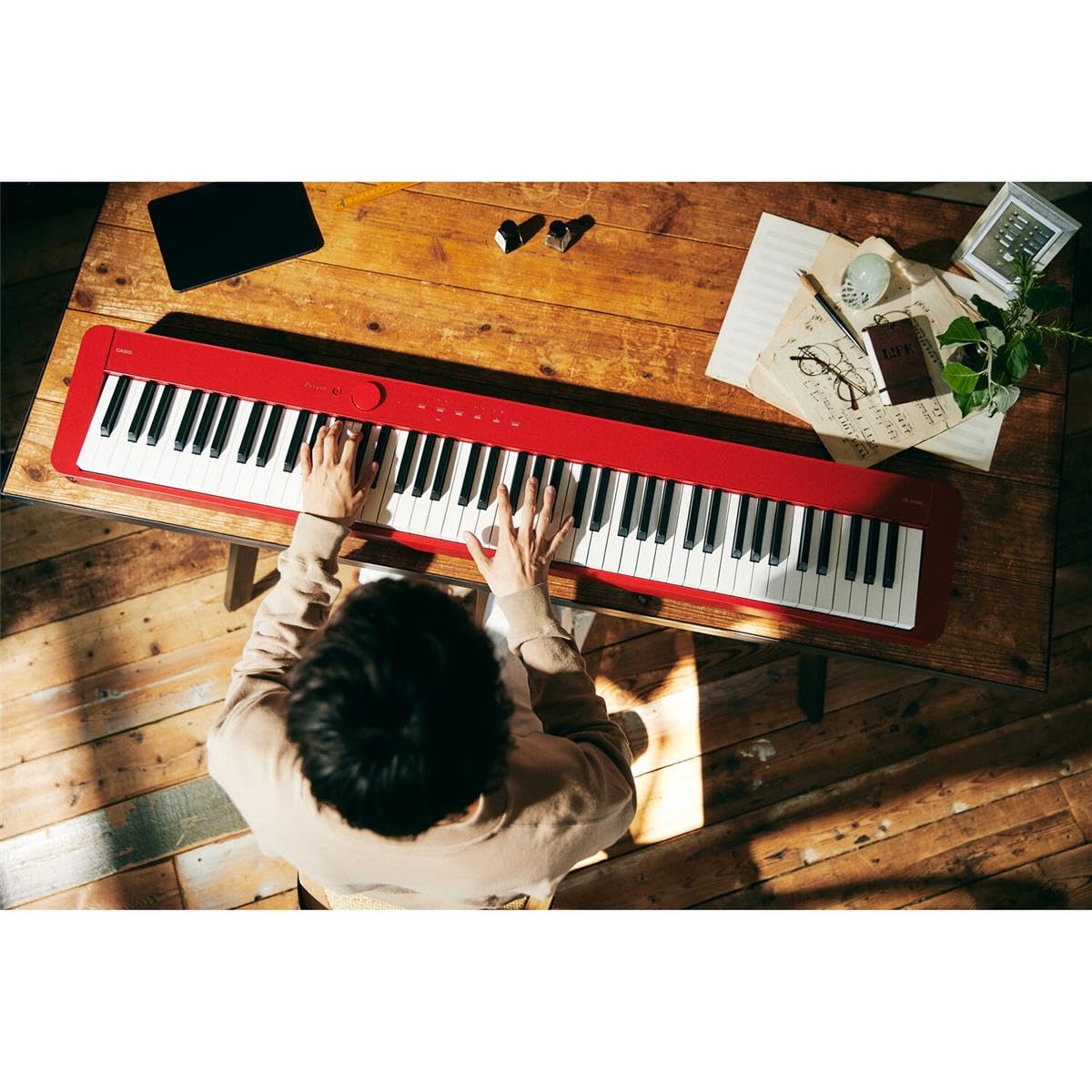 Casio Privia PX-S1100RD 88-Key Digital Piano (Red)