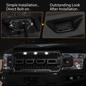 GTYUNKE Front Grille Lights for F150 2004-2019 Rapt0r Style Aftermarket Grille RAM 1500 2013-2018 Aftermarket Grille Light White LED