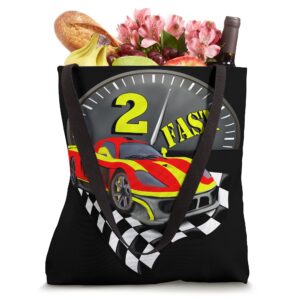 Birthday 2 Yr Old Race Car Cool Design Racing Tote Bag