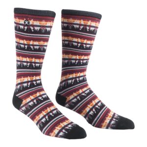 HOOey Graphic Boot Socks Western-Inspired Boot Socks for Men | Totem | Large | Single Pair