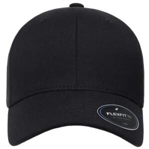 Flexfit Womens Nu Cap Hat, Black, Large-X-Large US