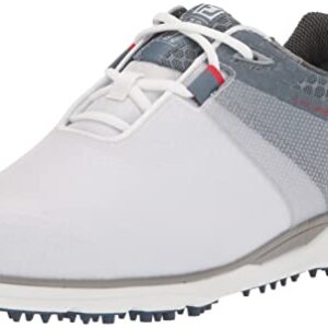 FootJoy Men's Pro|sl Sport Golf Shoe, White/Blue Fog, 10